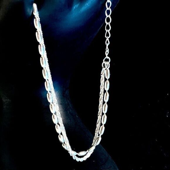 ATV Sterling 925 Silver 2-strand Adjustable Bracelet - Picture 5 of 11